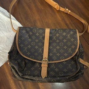 🌟✨Louis Vuitton Saumur Shoulder Bag 35 Brown Canvas⭐️✨